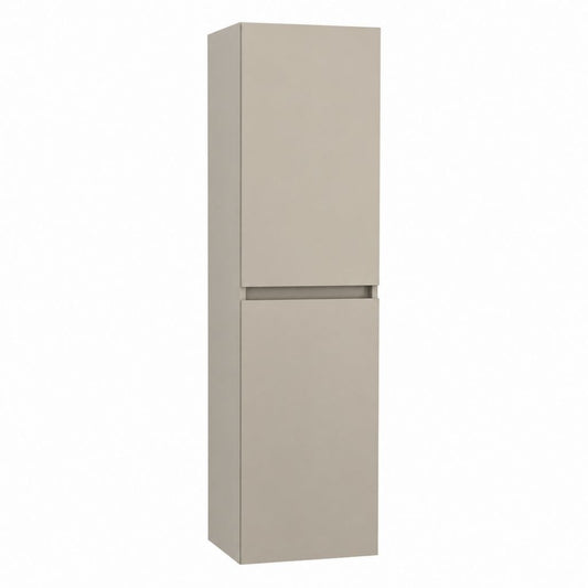 Badezimmer Hochschrank Taupe aus melaminharzbeschichteter Spanplatte 35 x 160 x 30 cm