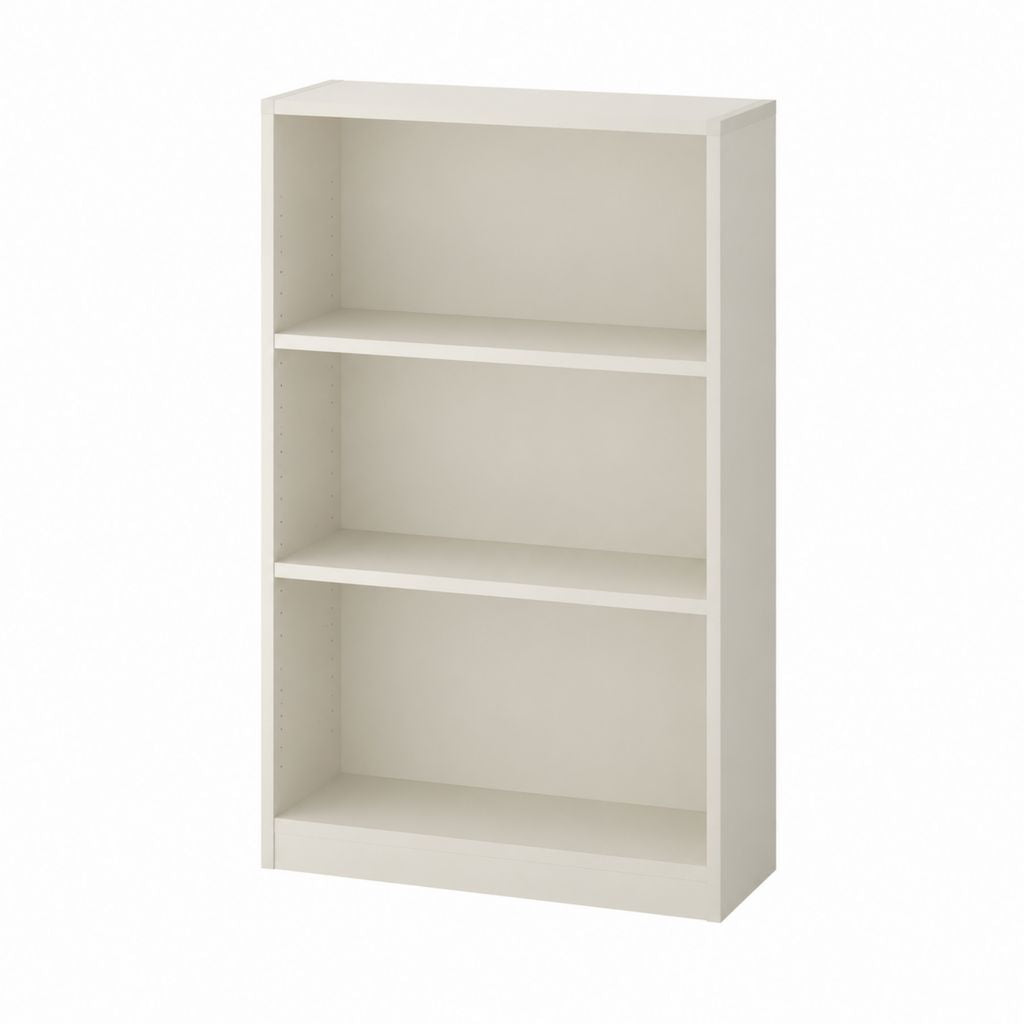 Regal Weiß Spanplatte rechteckig 80 x 28 x 106 cm mit 3 offenen Fächern